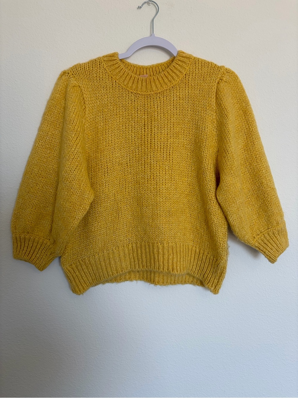Urban Outfitters Short Puff Sleeve Knit Sweater
